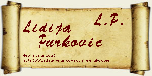 Lidija Purković vizit kartica